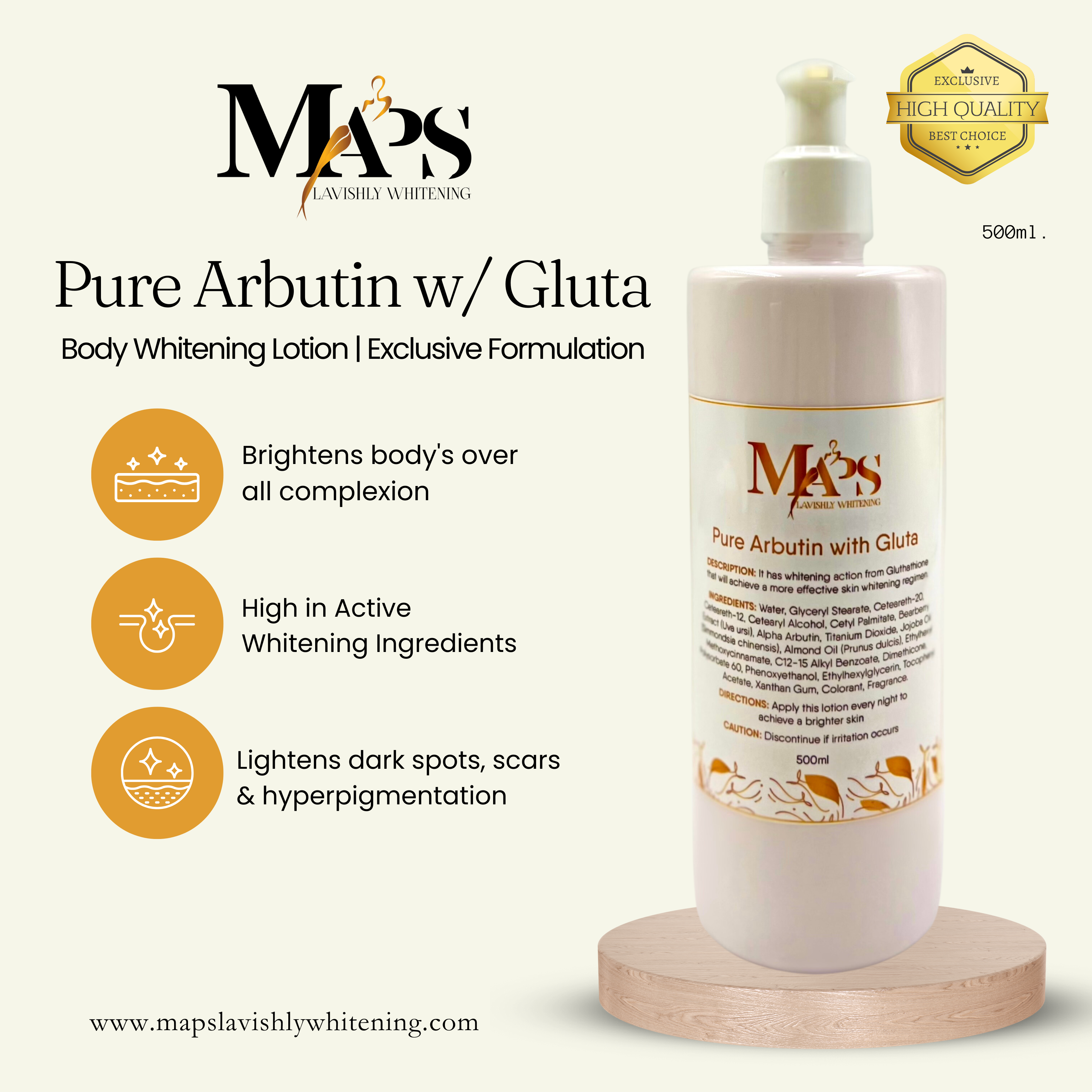 Pure Arbutin with Gluta Body Lotion